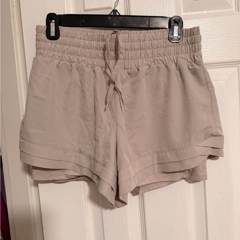 RBX Women's Beige Athletic Shorts